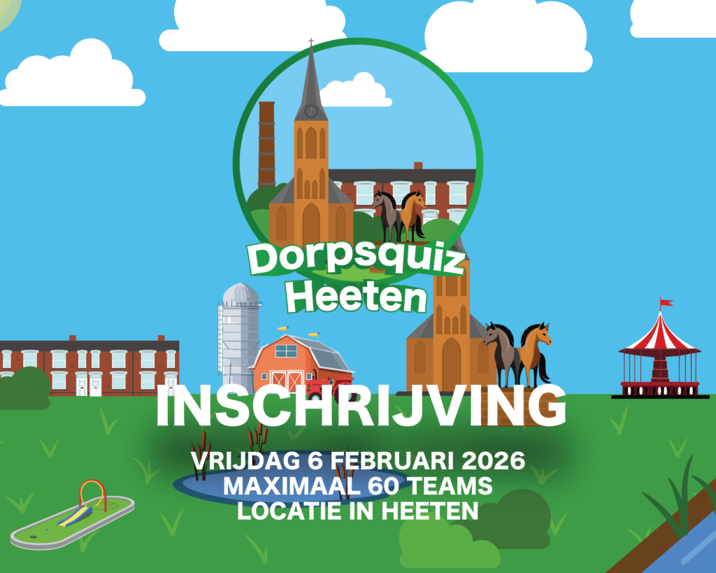 Zet het in de agenda: De inschrijving voor de Dorpsquiz Heeten komt eraan. 📝