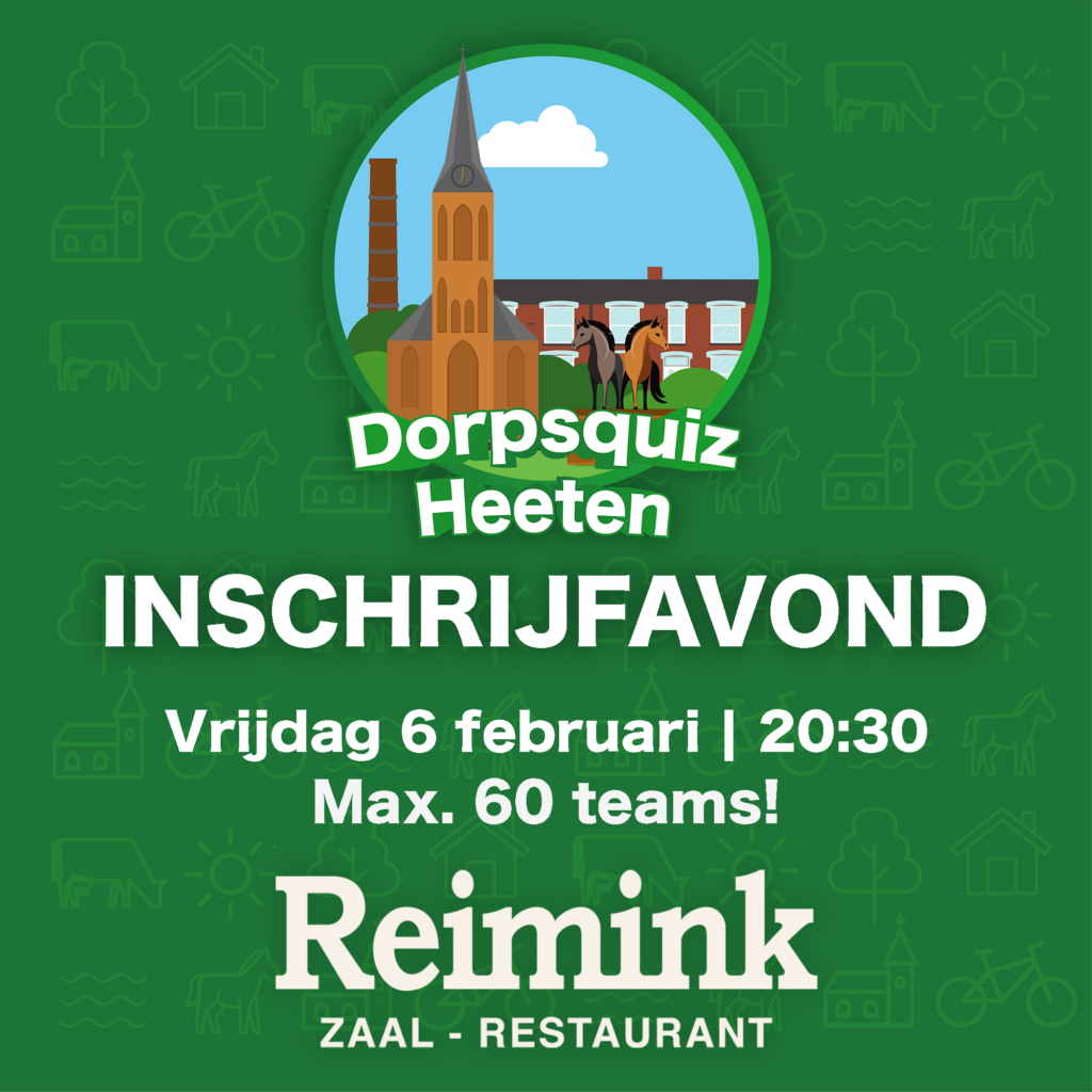 Inschrijf avond 6 februari